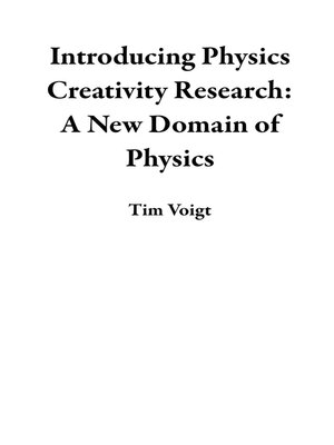 cover image of Introducing Physics Creativity Research